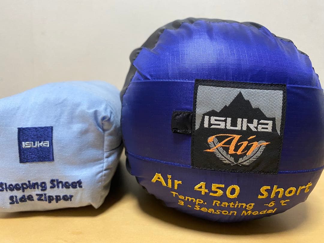 ISUKA AIR 450 ショート　イスカスリーピングシーツ付き