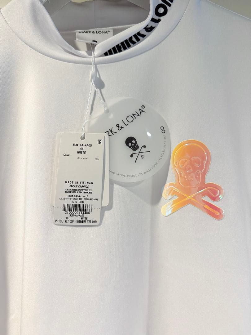 新品 ★ MARK&LONA モックネック シャツ マーク&ロナ 2024