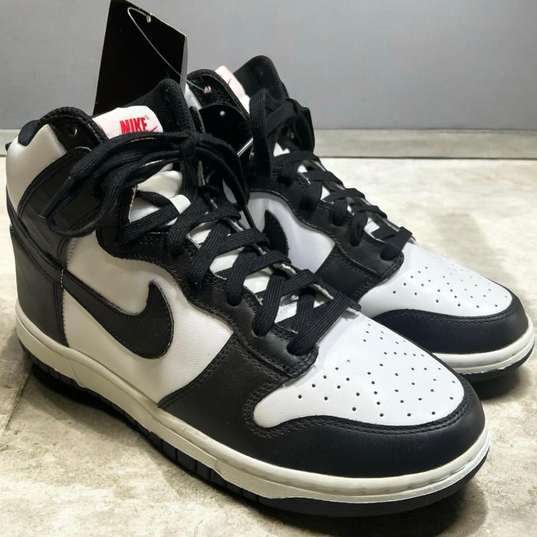 未使用nike wmns dunk high black and white26
