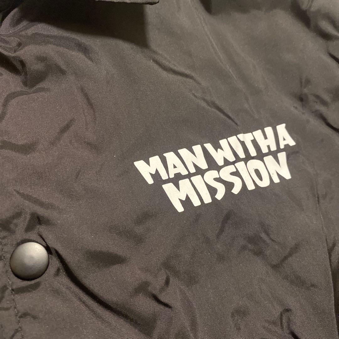 MAN WITH A MISSION【未使用に近い】コーチジャケット 黒 L