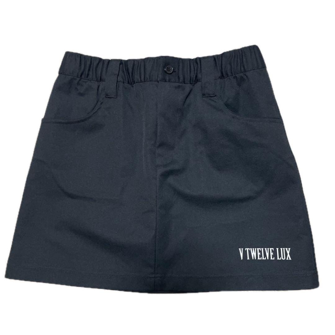 【美品】V12 V TWELVE LUX ゴルフスカート ブラック レディース