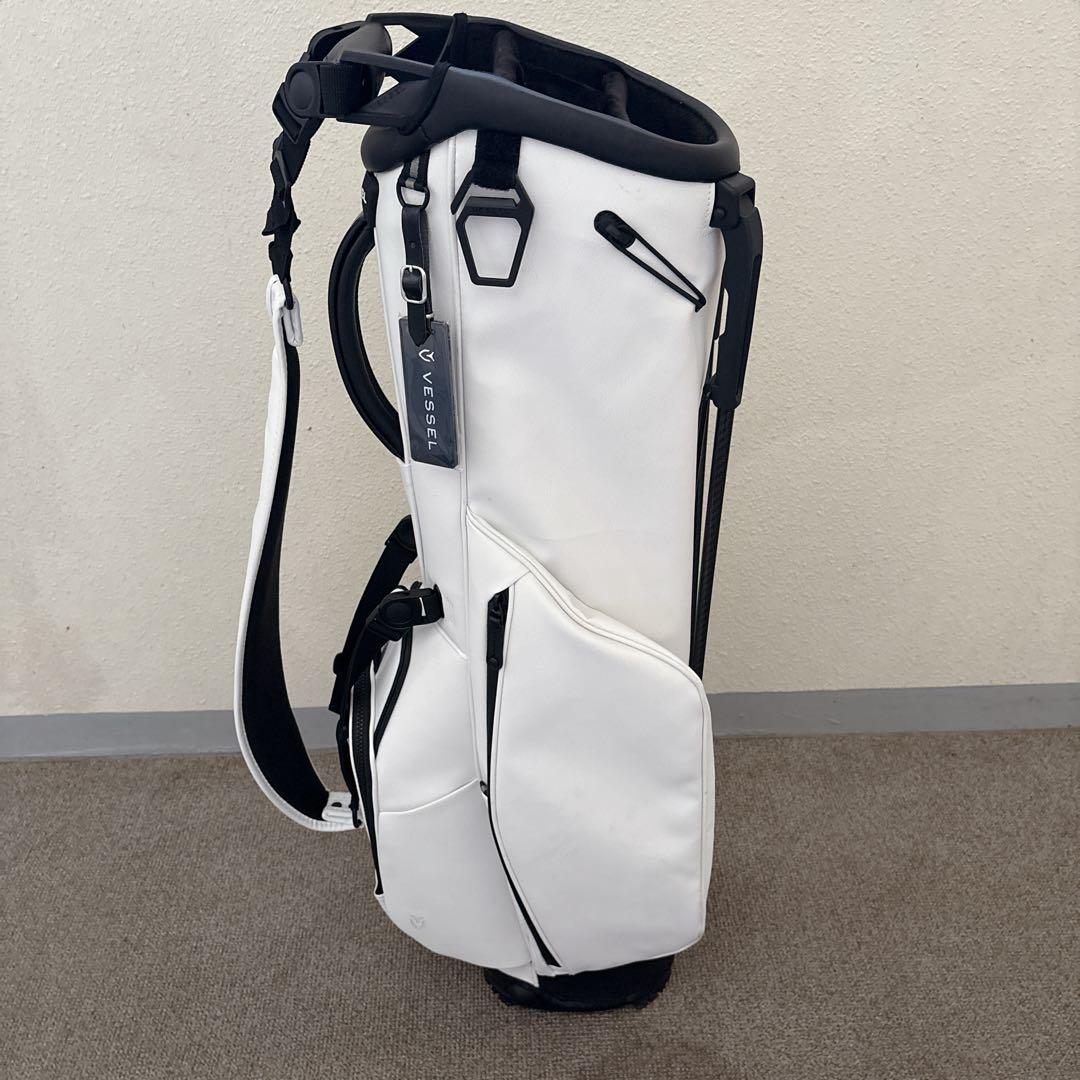 [美品］Vessel ゴルフ スタンド キャディバッグ White