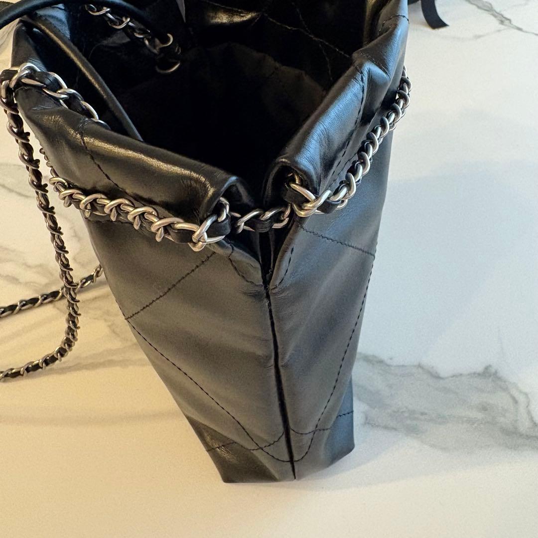 CHANEL ショルダーバッグ ブラック シルバー