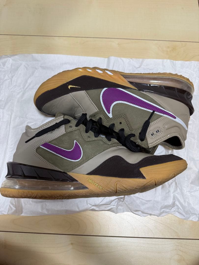 atmos × Nike LeBron 18 Low \"Viotech 29cm