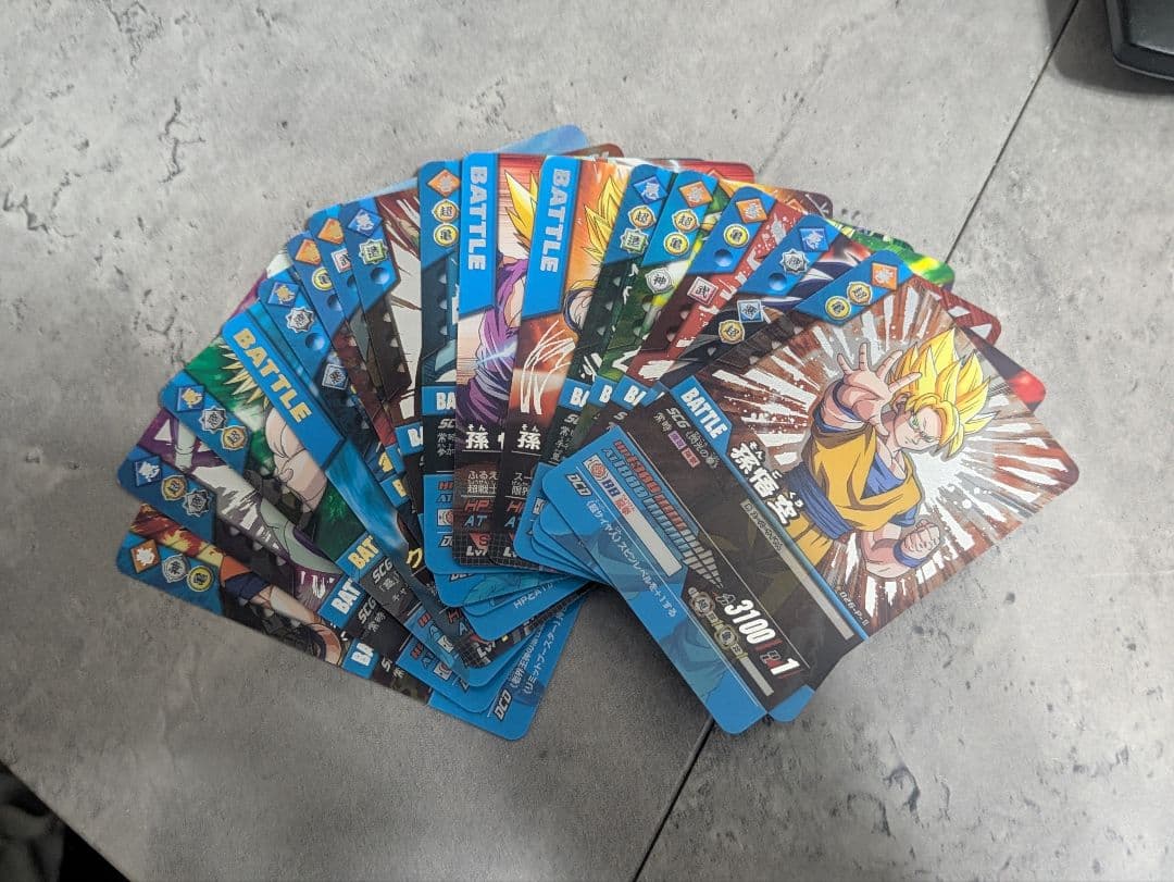 ドラゴンボール 復刻版　データカードダス 箔押し　プラスチックカード　まとめ売り