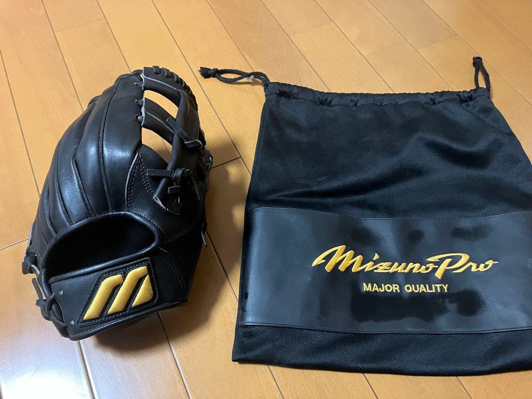 Mizuno Pro 硬式野球グローブ 黒　ビッグM