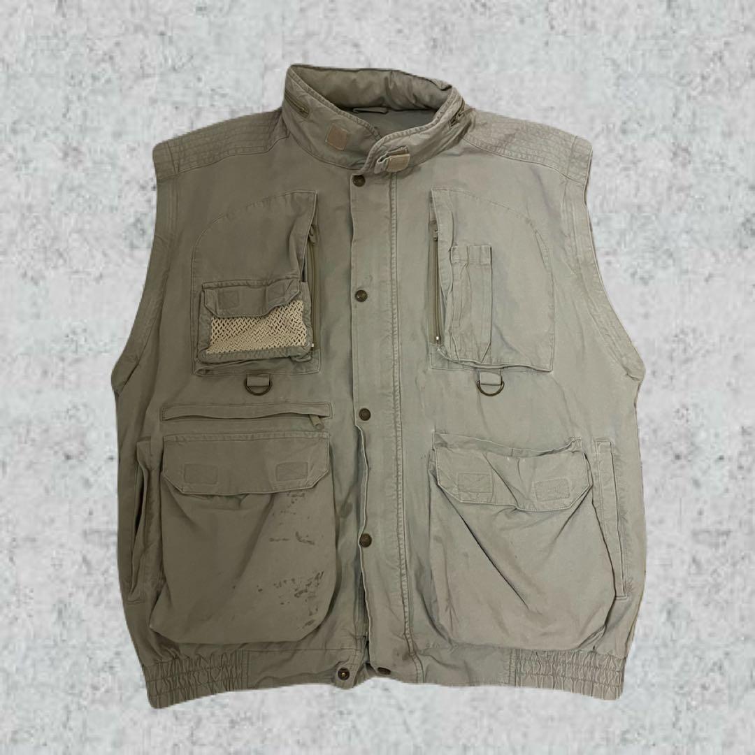 80s 90s Eddie Bauer フィッシングジャケット　ベスト　Lサイズ