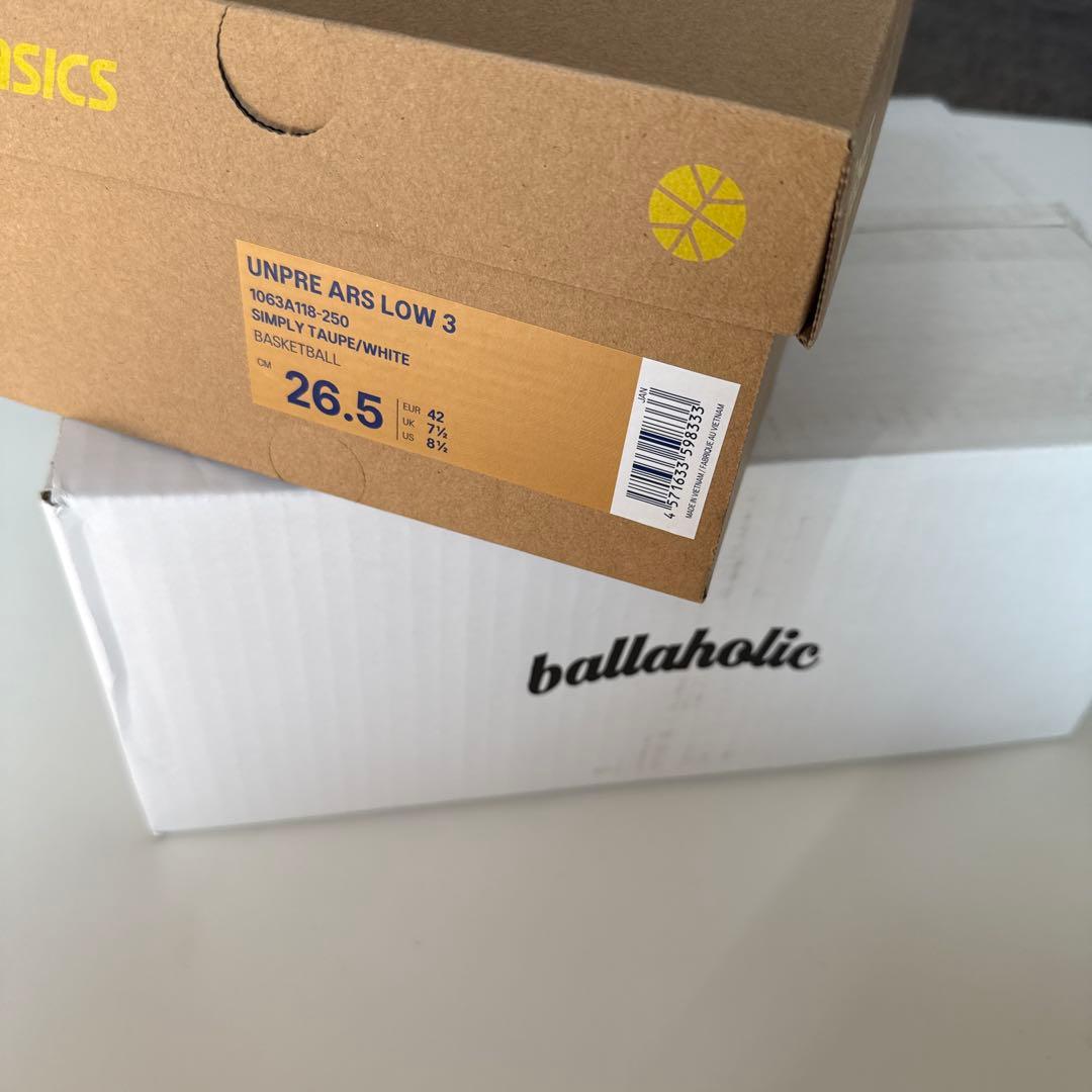 シューズ(男性用) ballaholic ASICS UNPRE ARS LOW 3 26.5