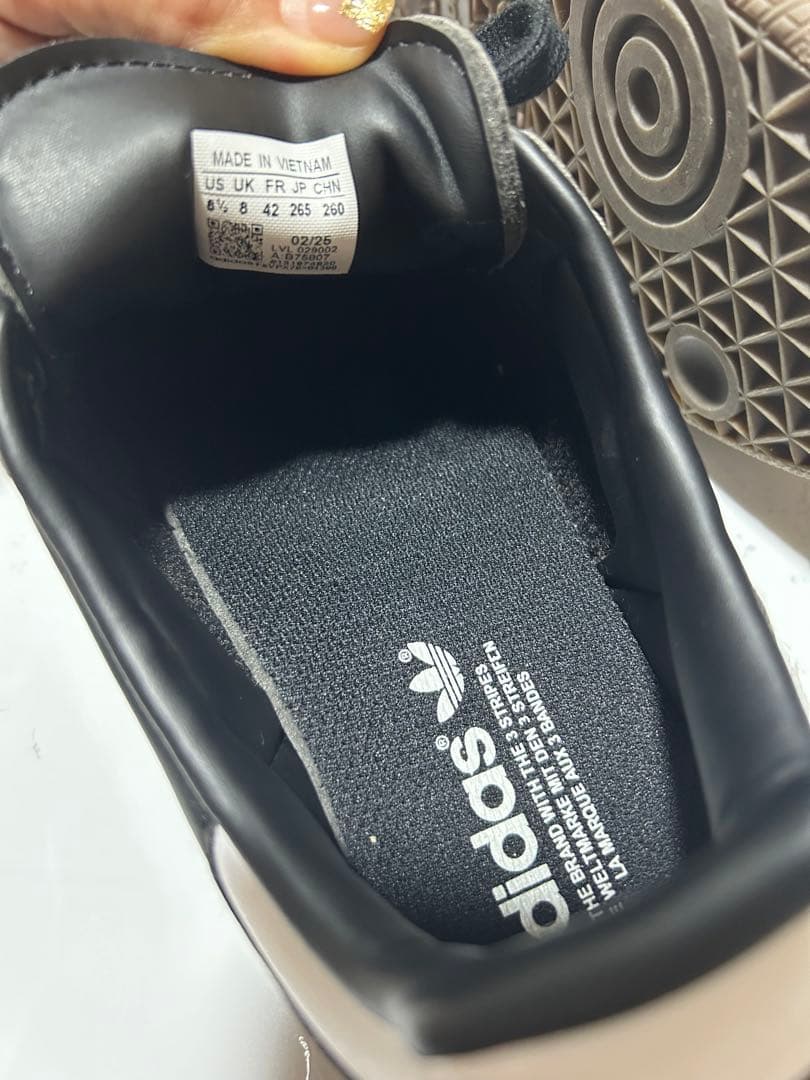 26.5adidas Samba 黒/白 スニーカー