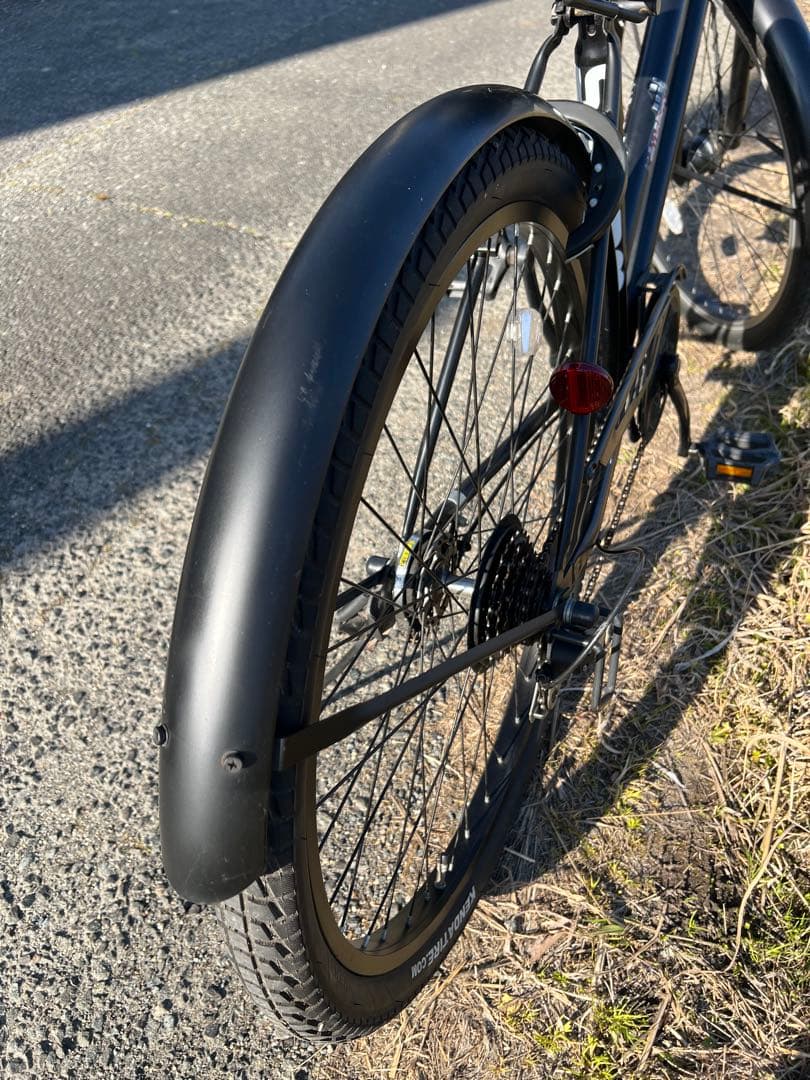名古屋市内お届け無料黒いシティサイクル 27インチ バスケット付き