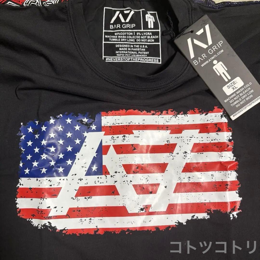 【限定】A7 バーグリップ Tシャツ 星条旗モデル XL パワーリフティング