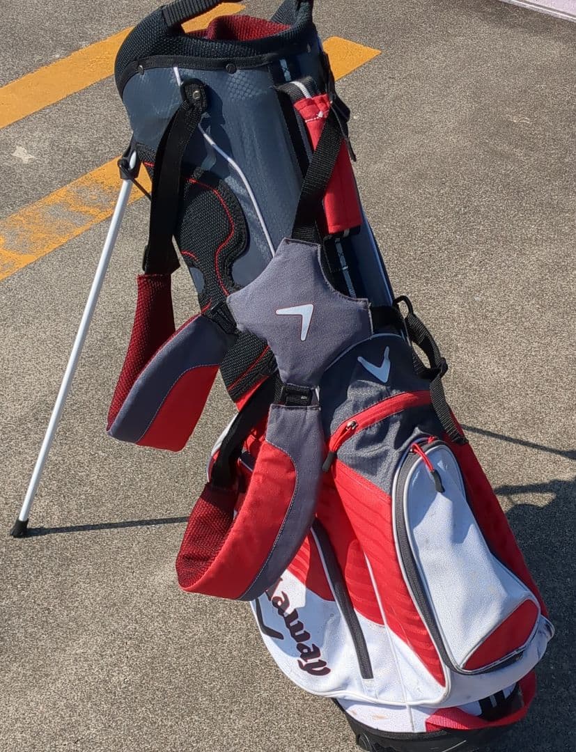 Callaway キャディバッグ スタンド付き 赤/灰色