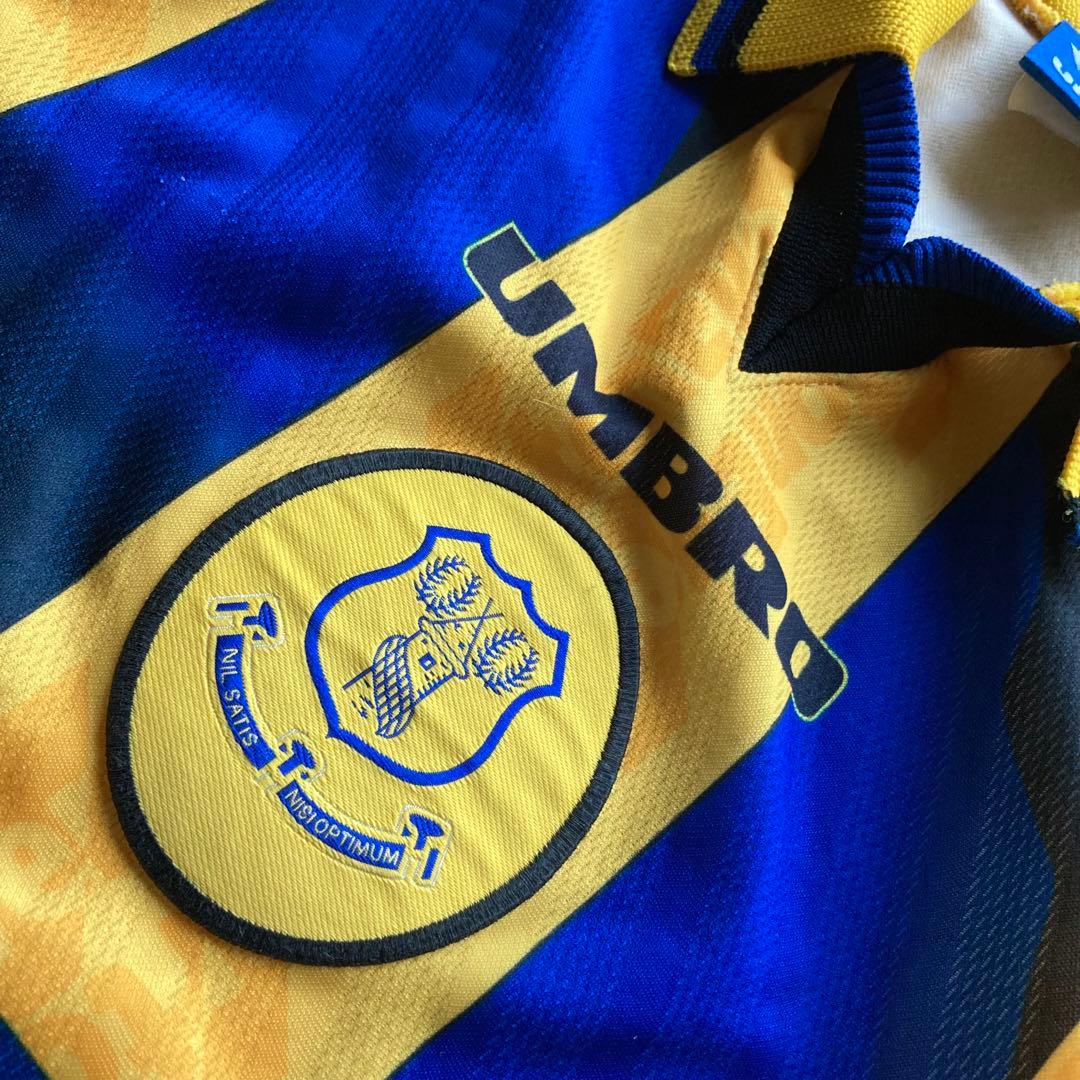 美品 UMBROエバートンFC 96/97 アウェイユニフォーム 青タグ
