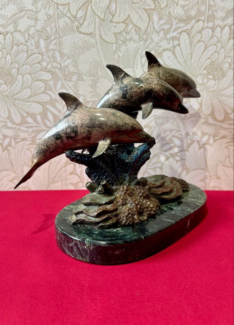 【Phil Vanderlei作ブロンズ彫刻★DOLPHIN IN CORAL】