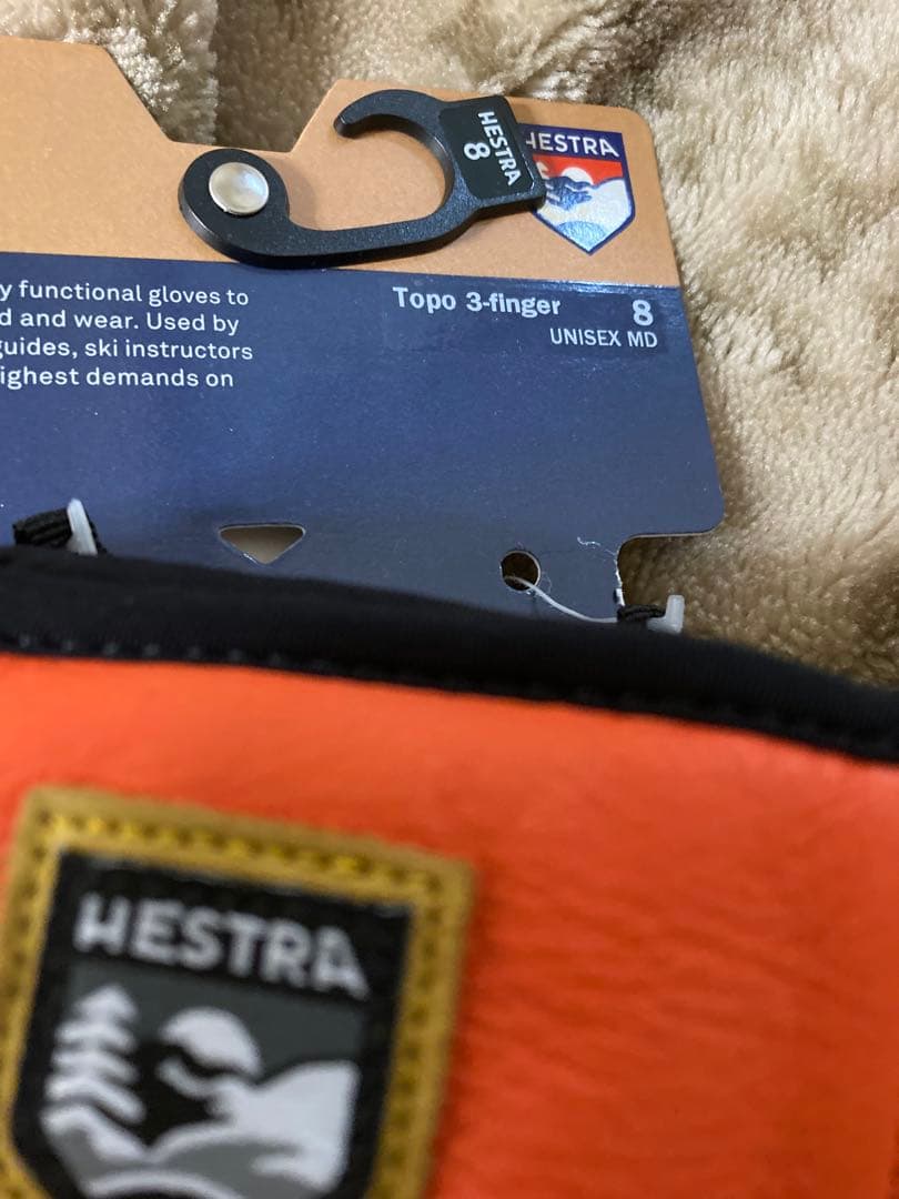 5000円引きヘストラ　HESTRA Topo 3フィンガーグローブ　新品
