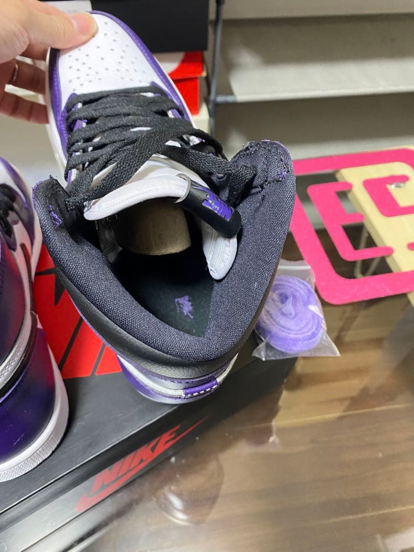 Nike Air Jordan 1 紫/白/黒 シューズ(男性用)
