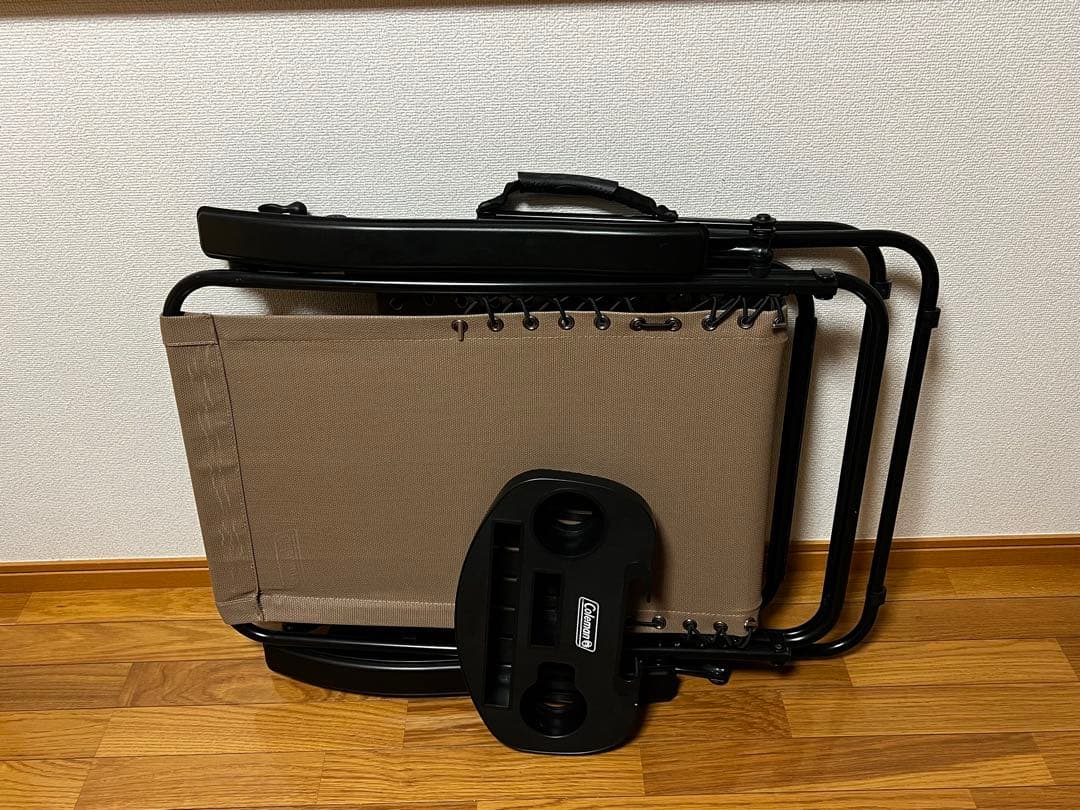 Coleman インフィニティチェア(ベージュ)&カップホルダーIC