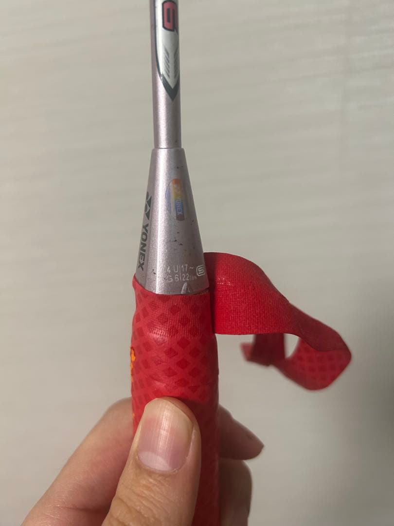 メ*6様 YONEX DUORA6 4U6G ガット張りたて ステンシル付き