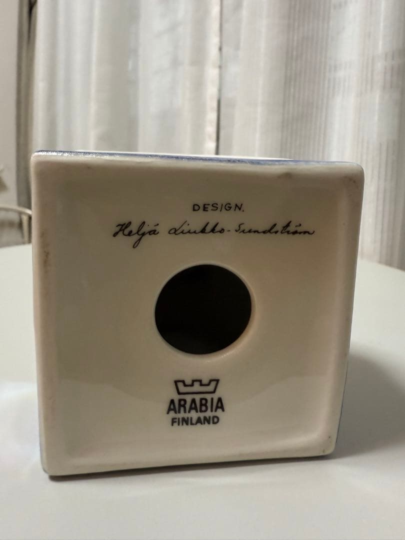 アラビア　ヘルヤ　ハウスキャンドルホルダー　ブルー