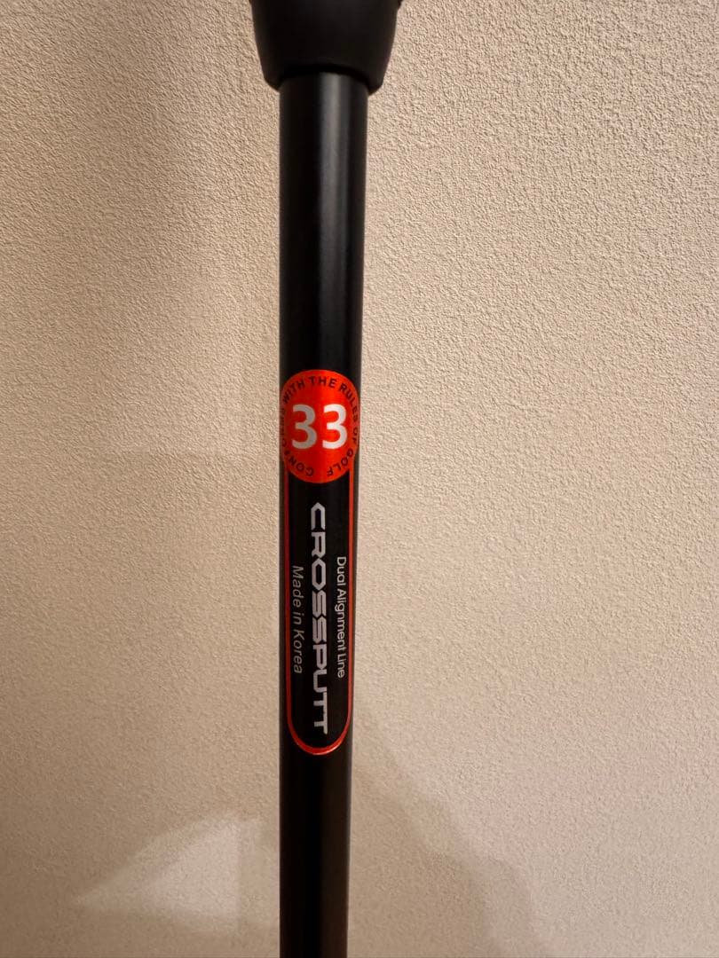 CROSSPUTT パター 33インチ 黒ヘッドカバー付き