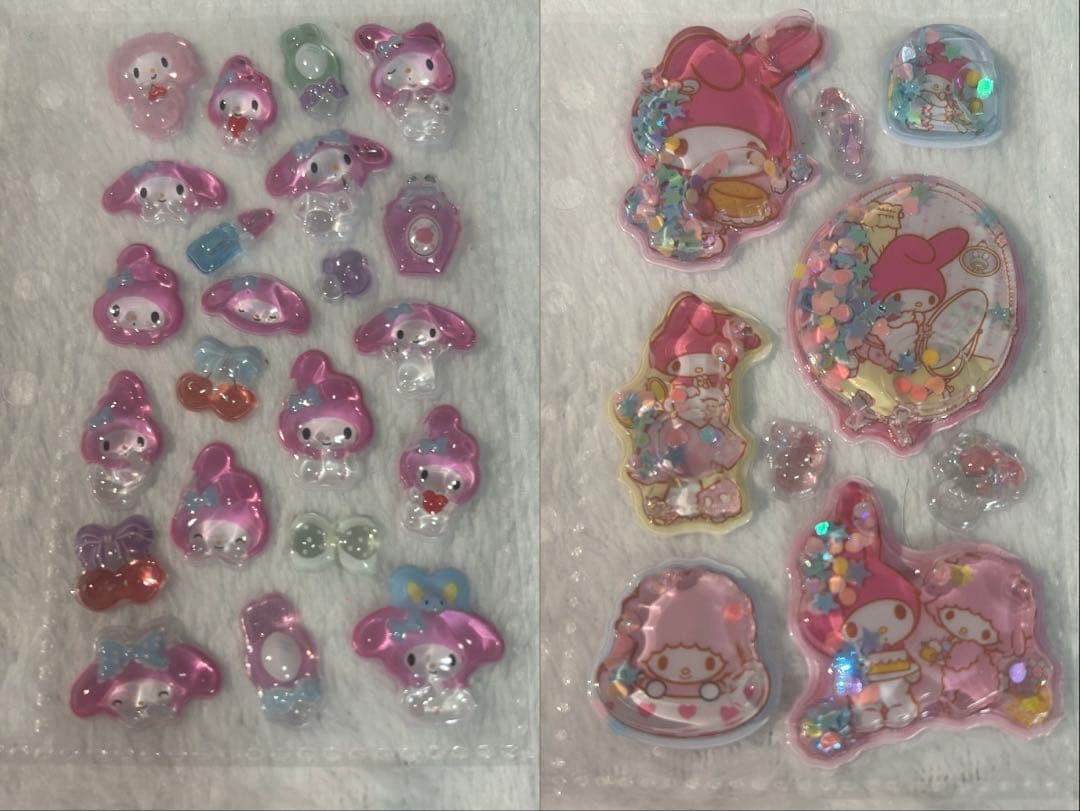 サンリオ ボンボンドロップシール 完成品　シール帳　引退品　うるちゅるシール