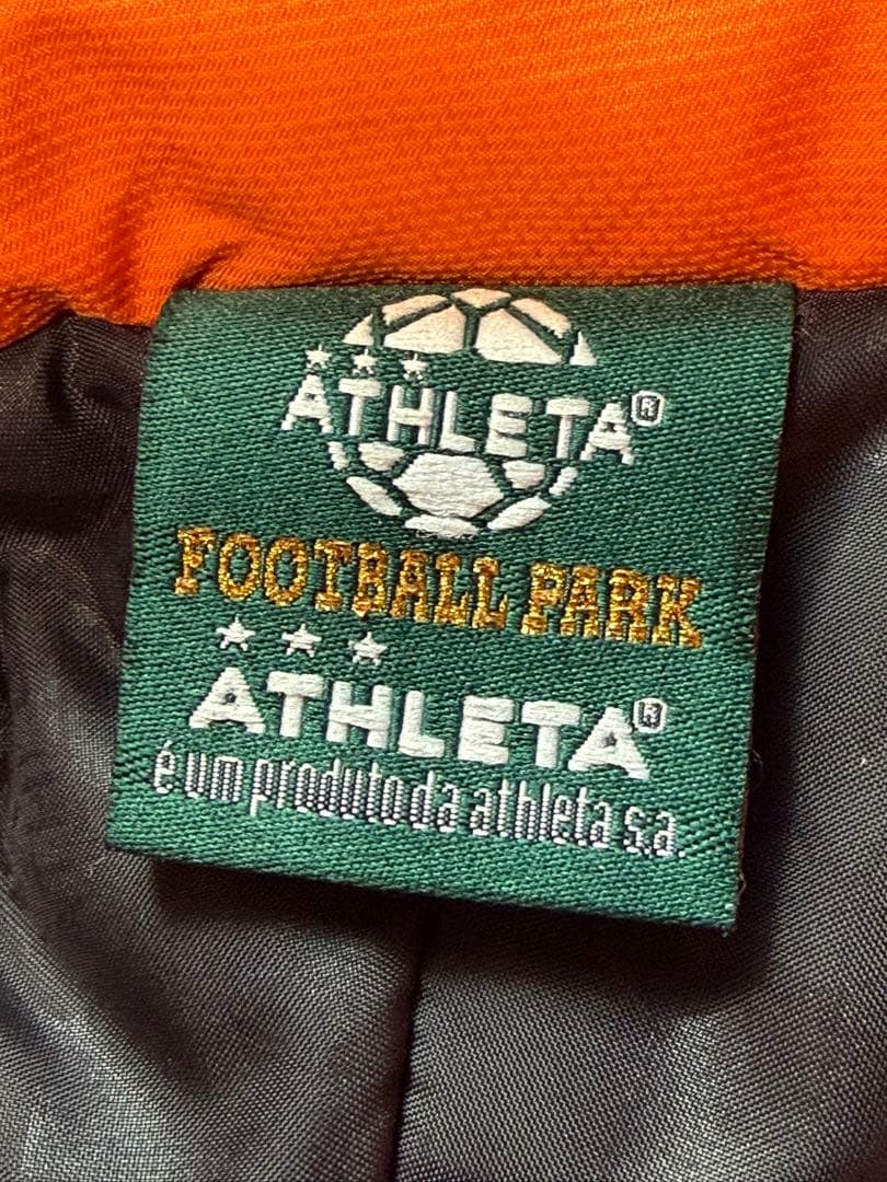 ATHLETA アスレタ ベンチコート ブルー オレンジ M ラグラン