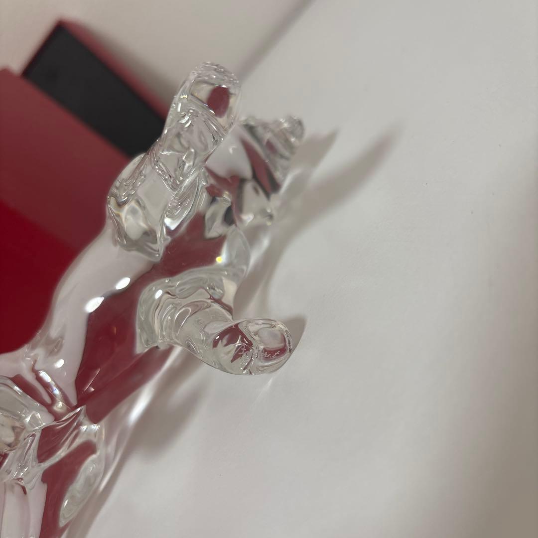 Baccarat クリスタルガラス 犬　秋田犬　置物 干支シリーズ