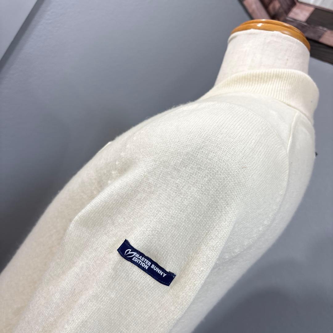 E 美品　masterbunny カシミヤ混　ニット　ゴルフウェア　ルコック