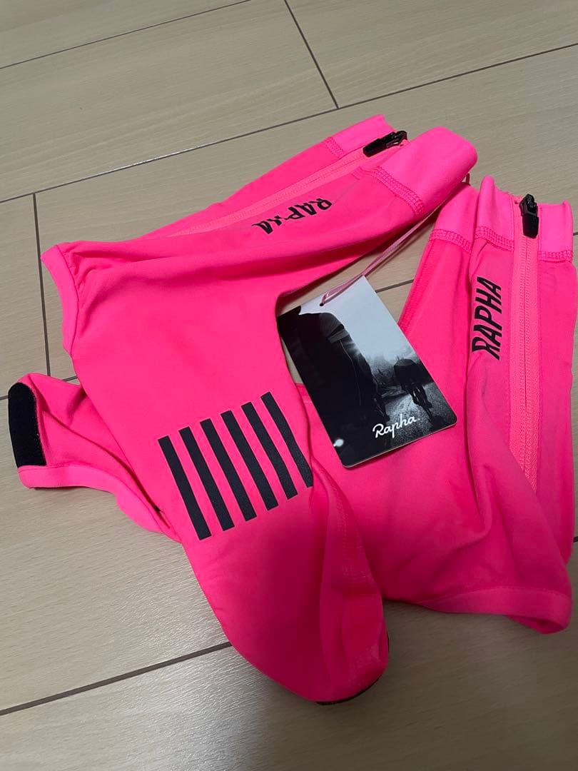 ラファ PRO TEAM RAIN OVERSHOES ピンク L 未使用品