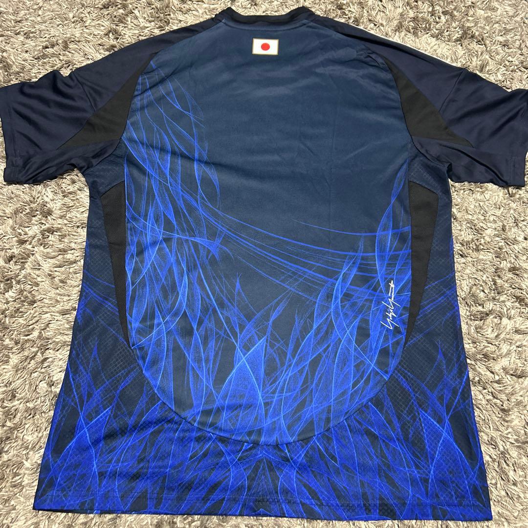 2024 Y-3 日本 サッカーシャツ 青い炎