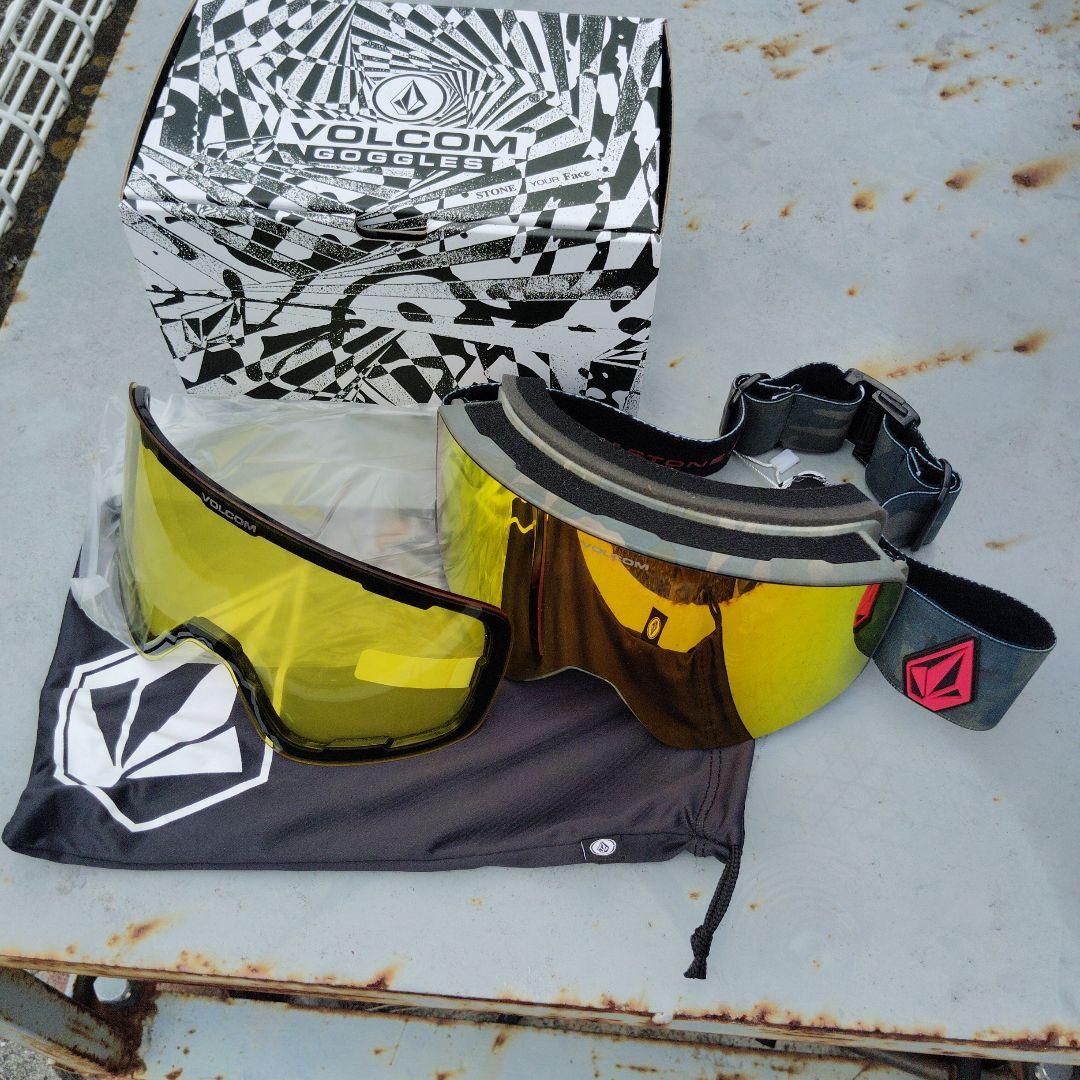 VOLCOM スノーボード ゴーグル 交換用レンズ付き