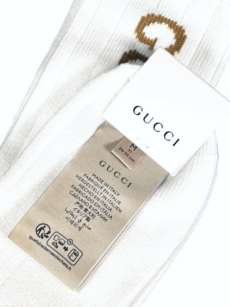 【新品】GUCCI グッチ ソックス ロゴ ラッピングセット付き