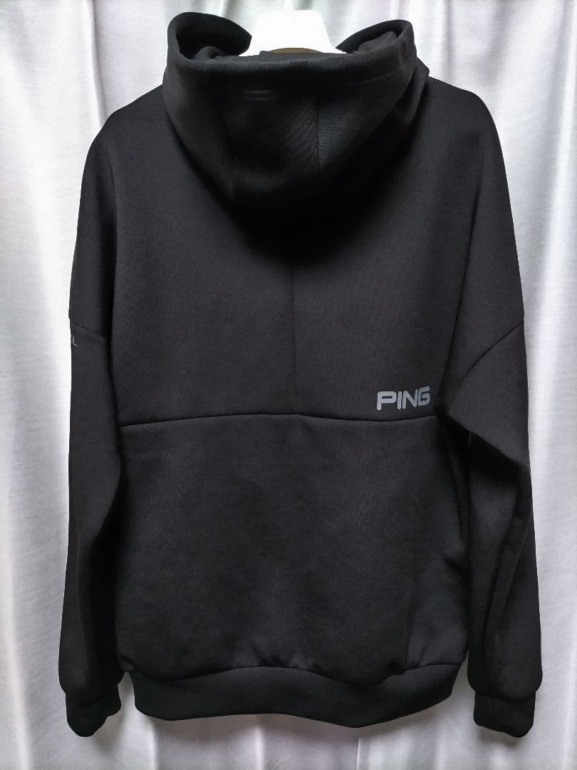 美品　PING　ベアダンボールニット　プルオーバー　パーカー　黒　23年モデル