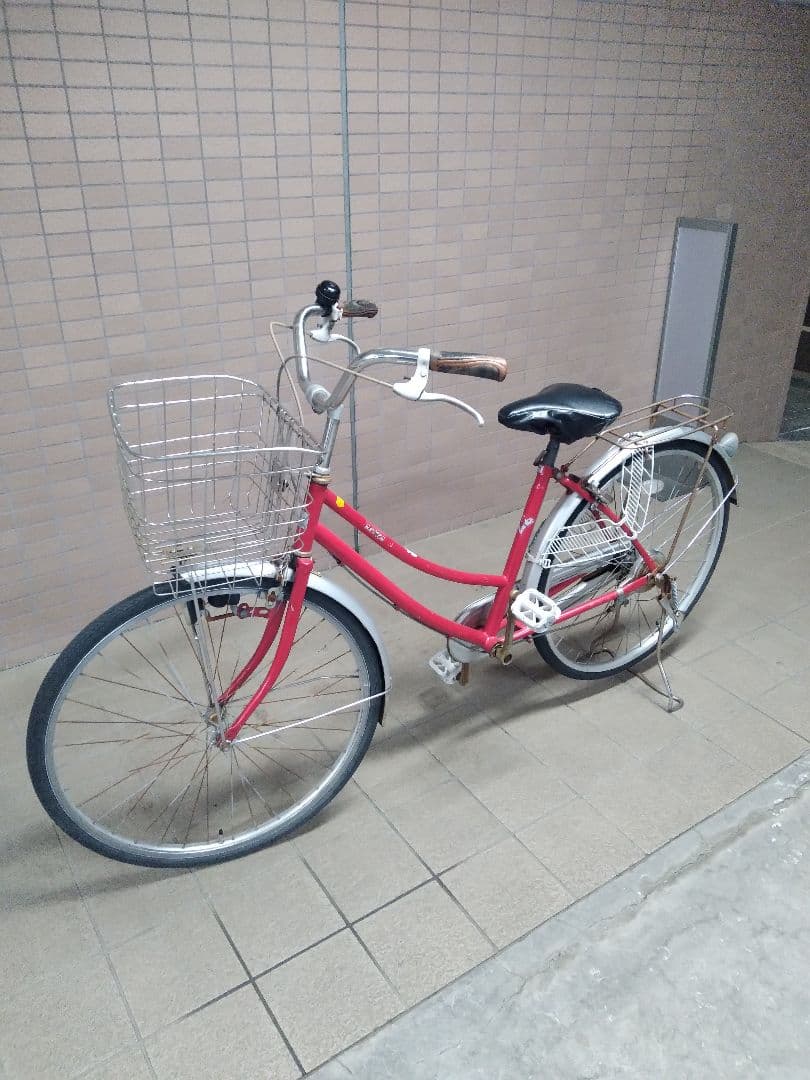 送料無料相談可！26インチ自転車！赤！