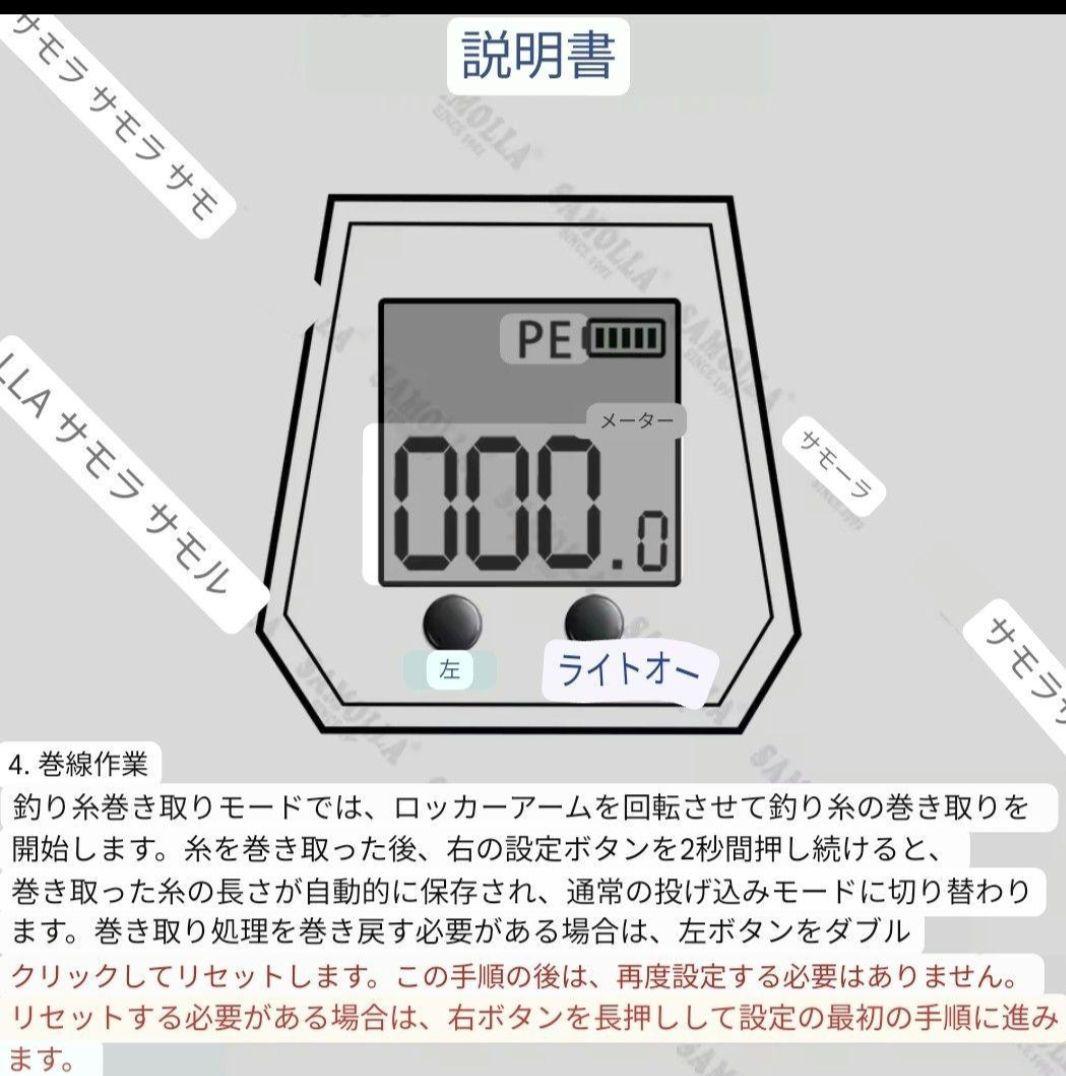 カウンター付きベイトリール　大型スクリーンベイトリール　ベイトリール　a849