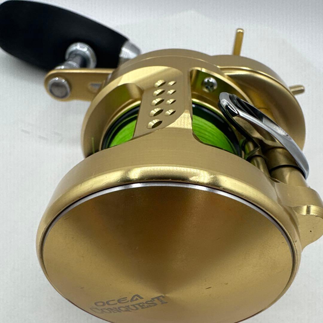 【美品・即使用可】15オシアコンクエスト301HG PE600m ハンドル交換済