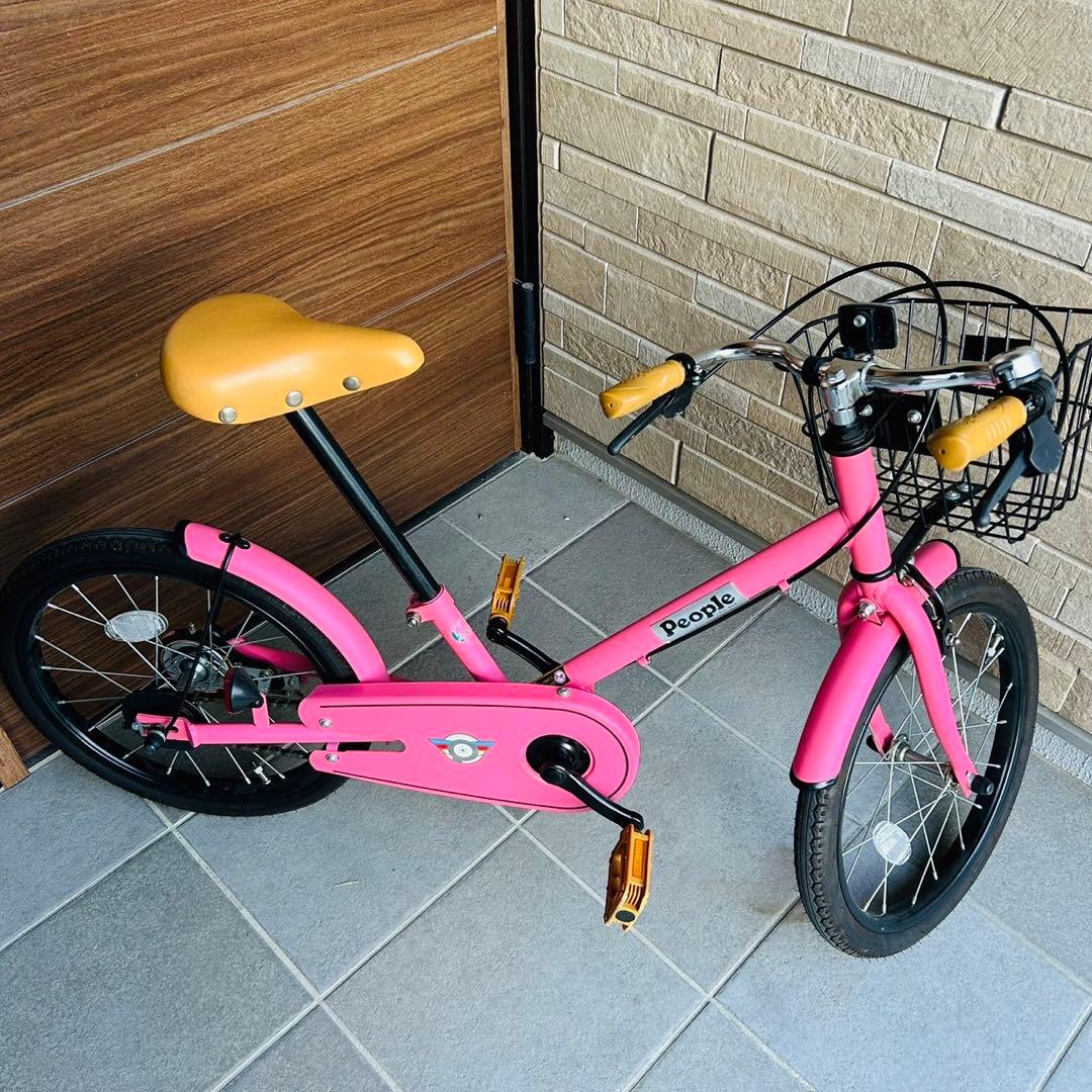 【美品】People　ピープル　子ども　自転車　キッズサイクル　18インチ