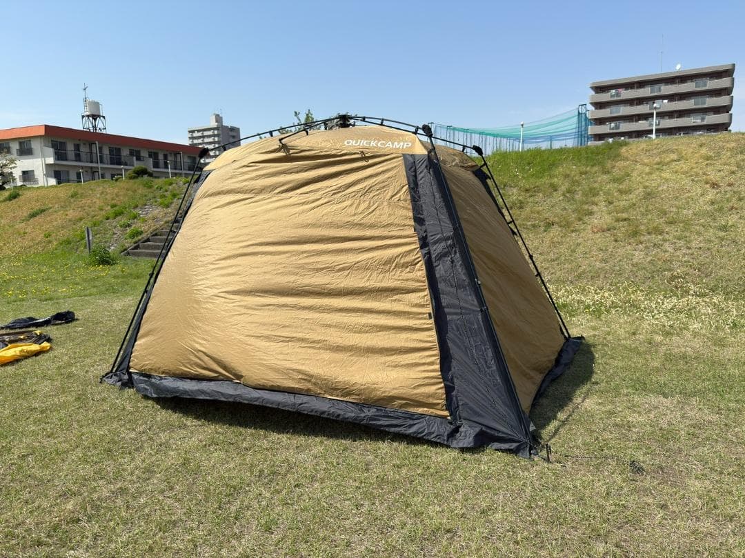 1回のみ使用★QUICKCAMPワイドスクリーンタープ／シェルター 4×2.8m