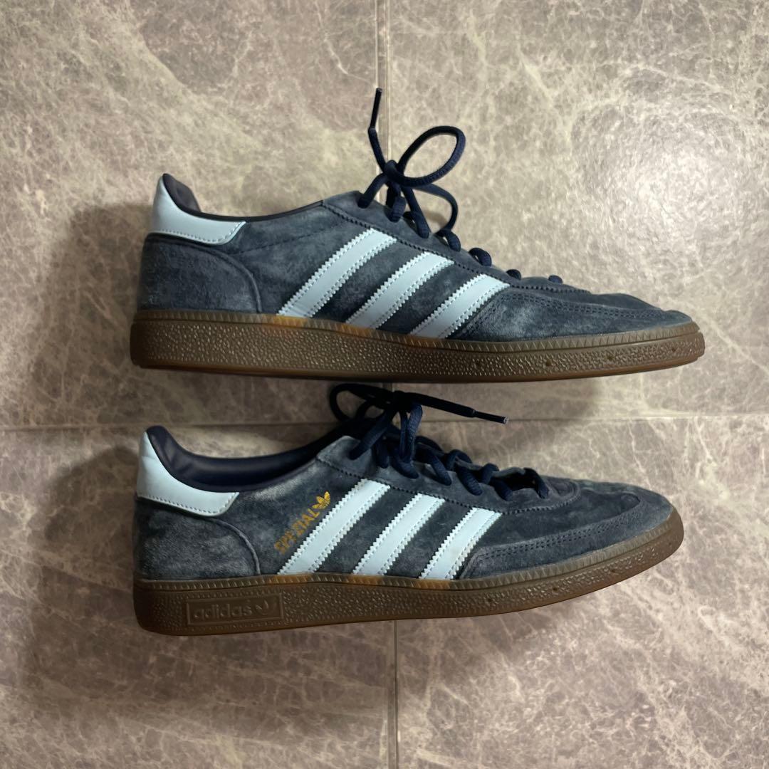adidas HANDBALL SPEZIAL 紺×水色　サンバ