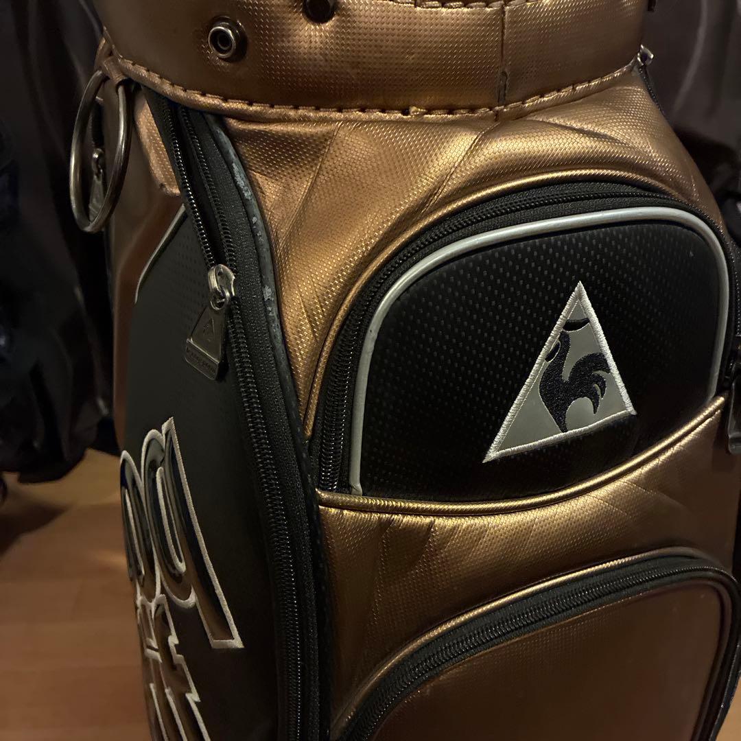 le coq sportif ゴルフバッグ 黒・金