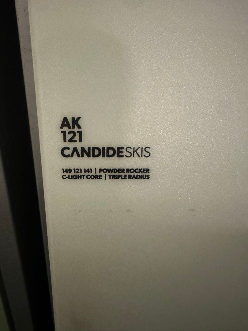 CANDIDE SKIS AK 121 184cm スキー板
