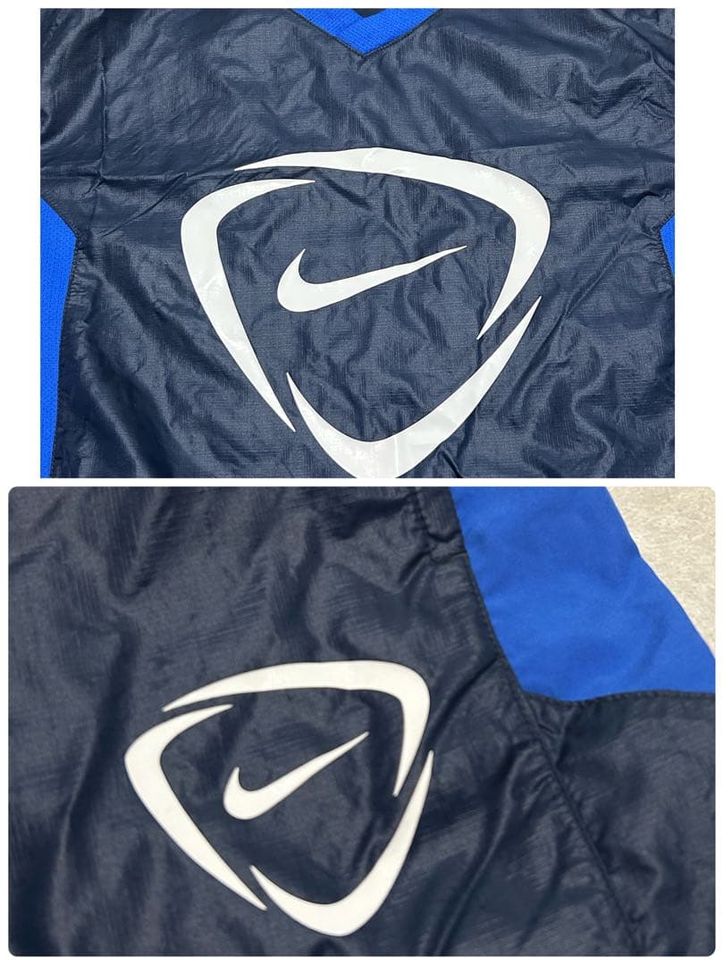 希少 00s NIKEセットアップ ピステ サッカー M ダークネイビー パンツ