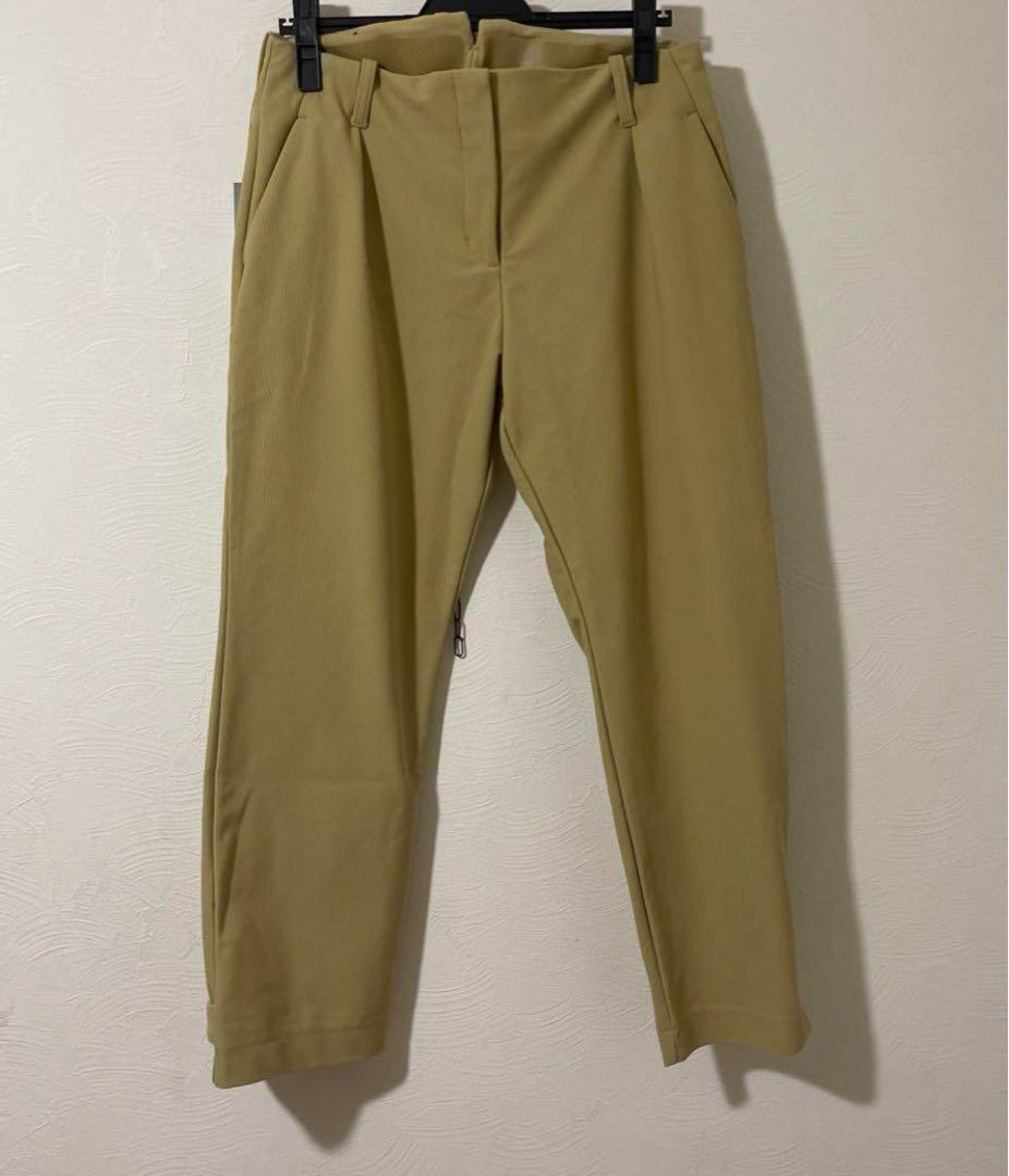 新品L adidas ゴルフ プライムグリーン コーデュロイアンクルパンツ