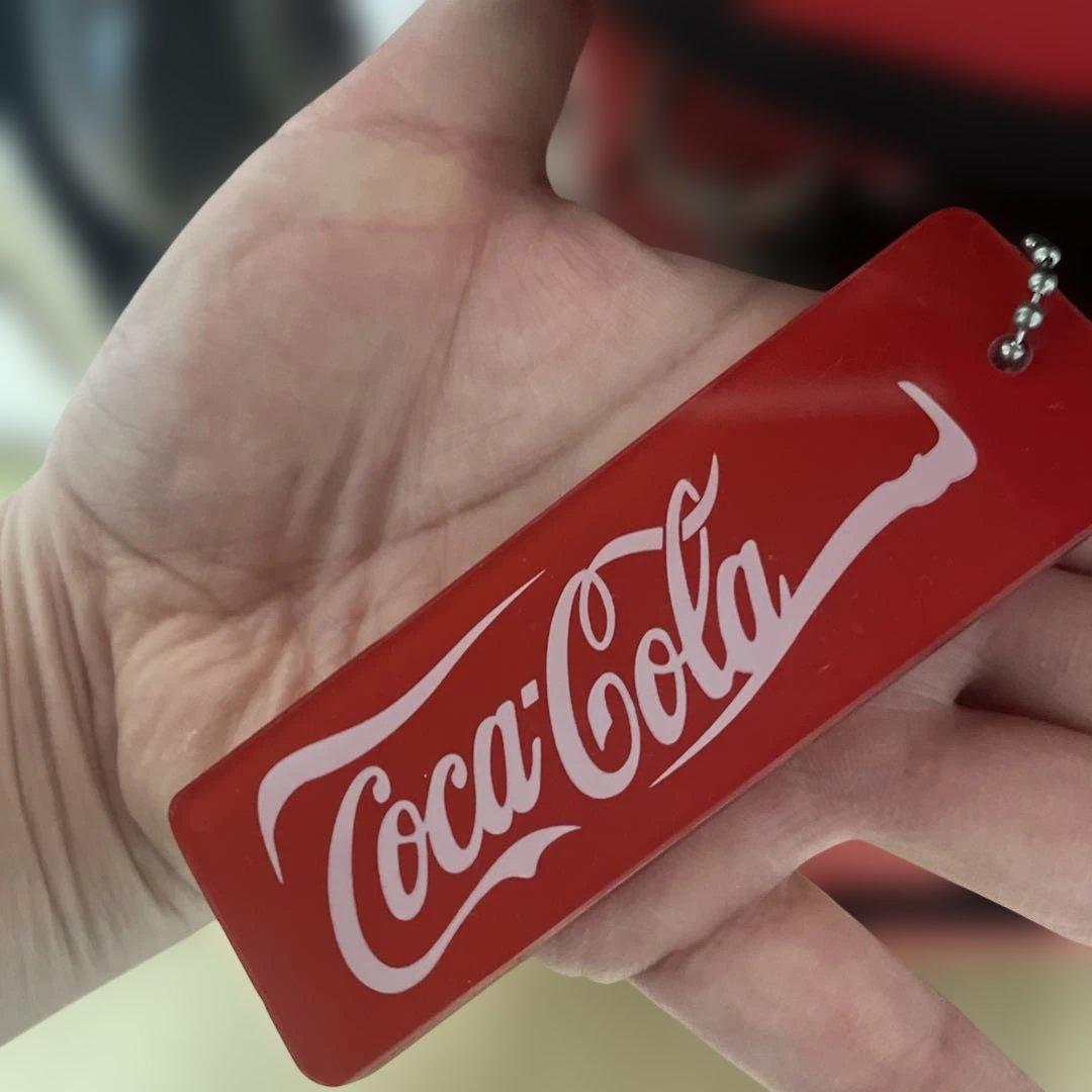 値下げ‼️Coca-Cola ゴルフバッグ 赤　レア　ネーム付き