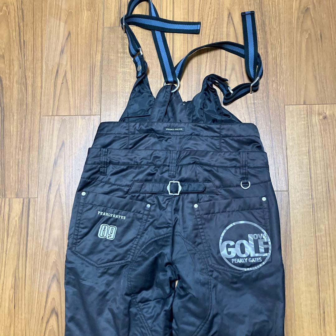 パーリーゲイツ　カバーオール　サイズ0 黒　ゴルフパンツ