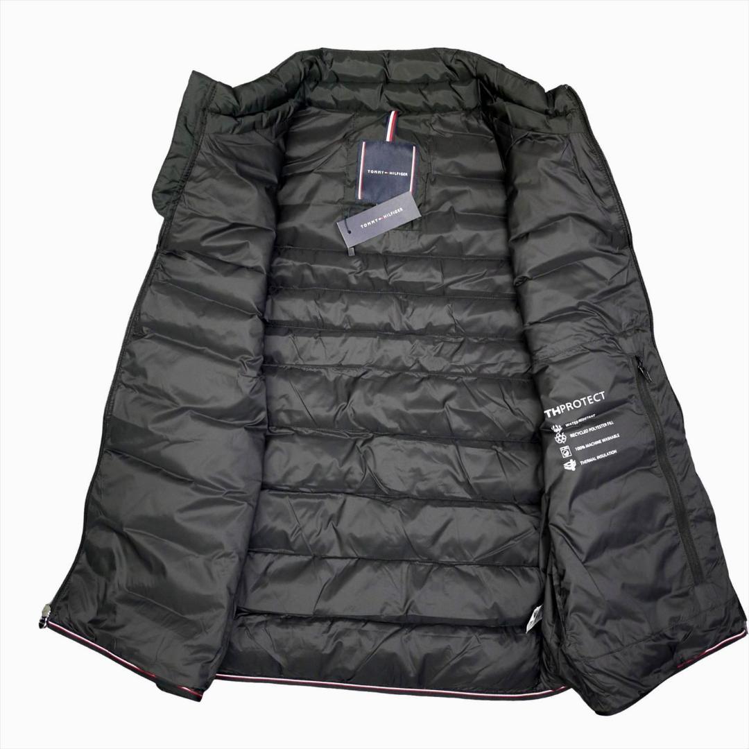 新品 トミーヒルフィガー THPROTECT 軽量 耐水 中綿 ベスト XL 黒