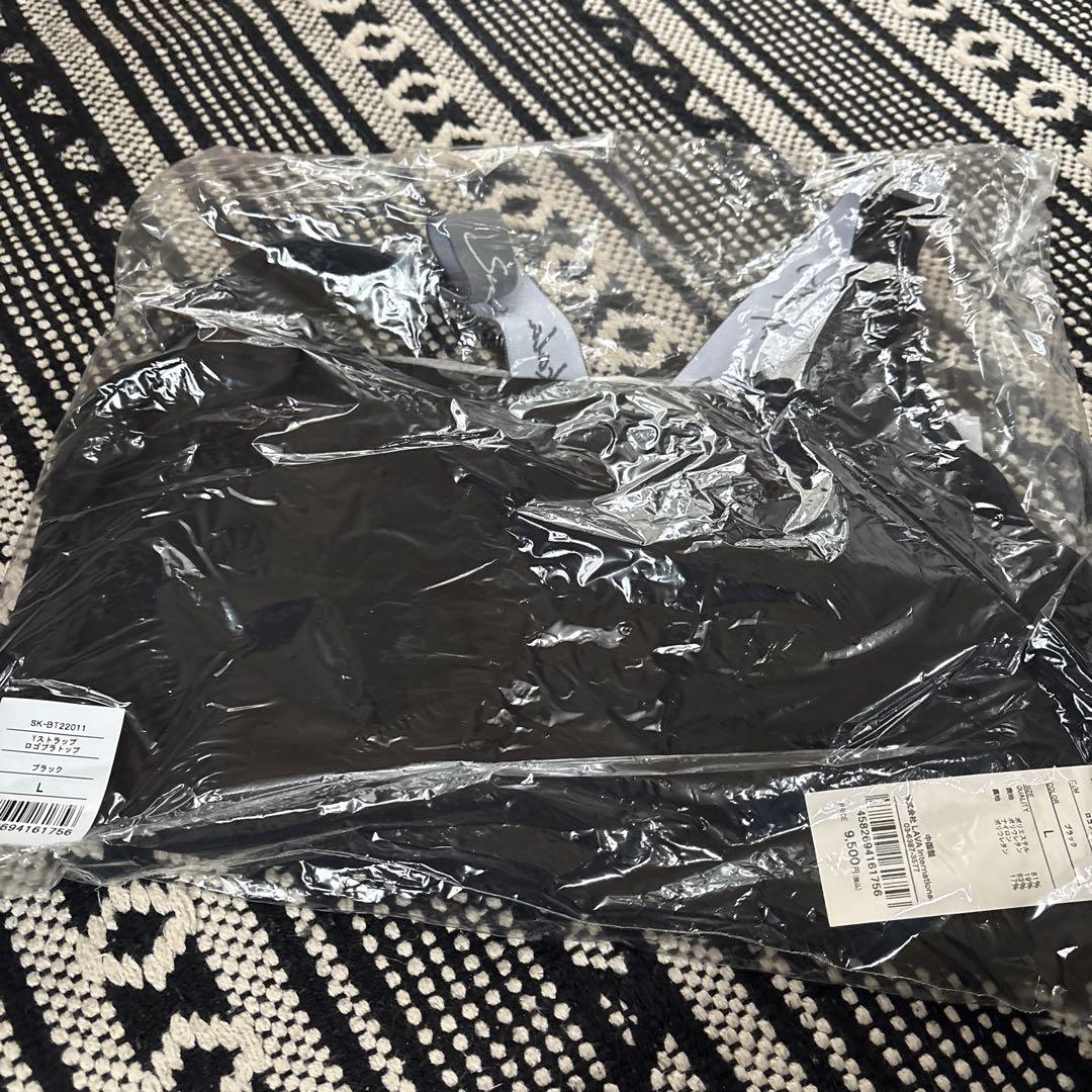 新品未開封【SUKALA】Yストラップロゴ ブラトップ　Ｌブラック　黒