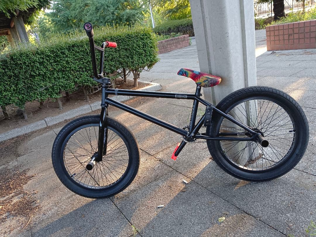 BMXバイク ブラック スチールフレーム