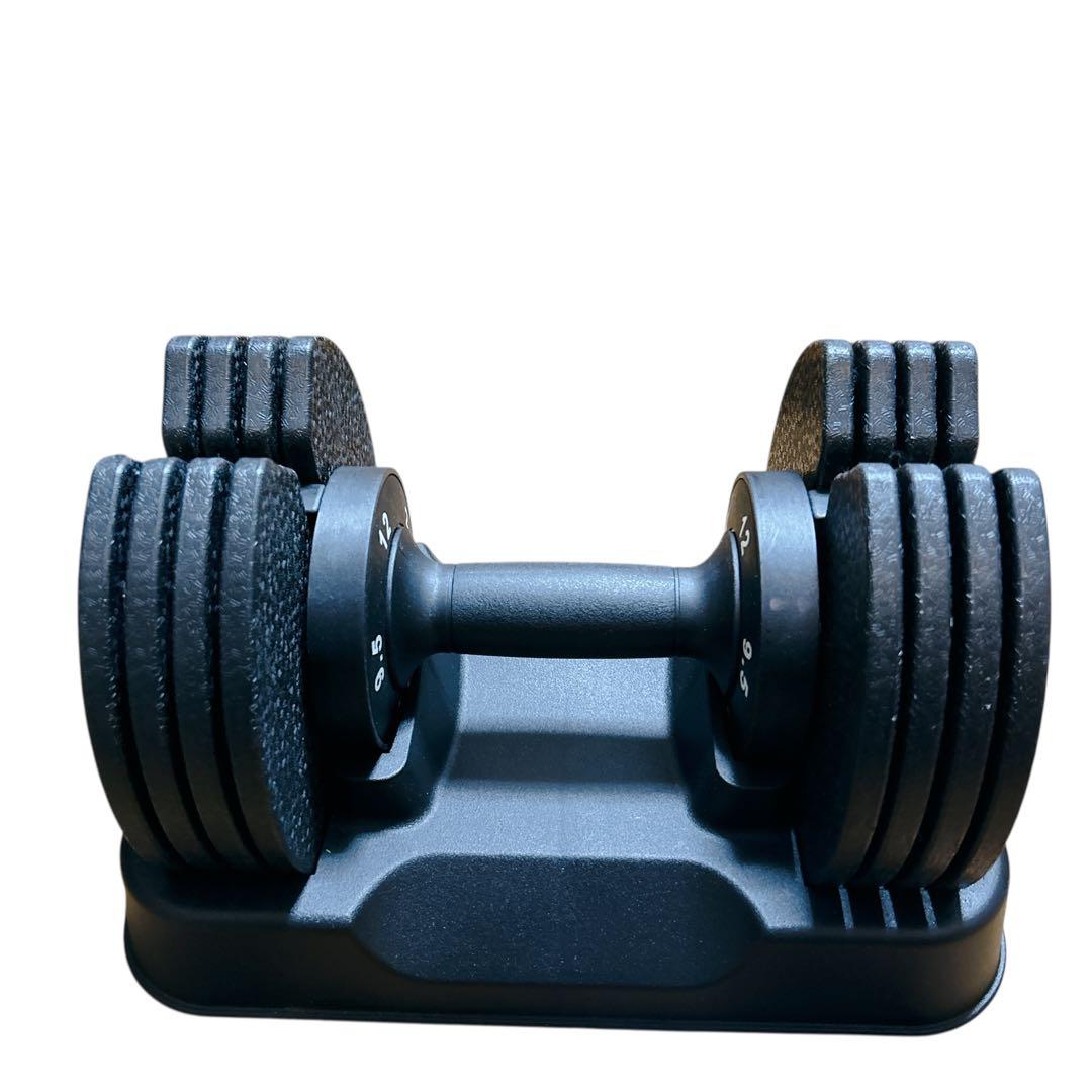 MOJEER 可変式ダンベル 12kg 2個セット 筋トレ