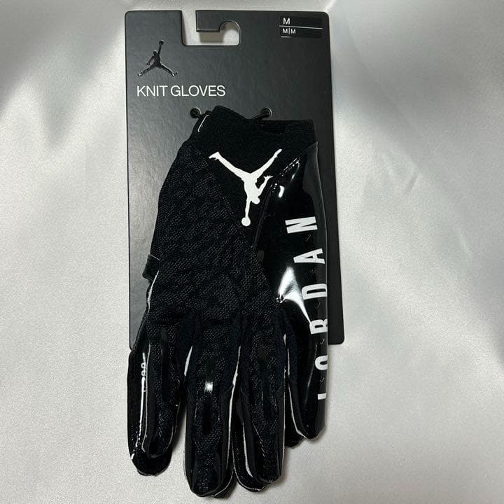【新品】 アメフト Jordan Knit グローブ　ブラック　M